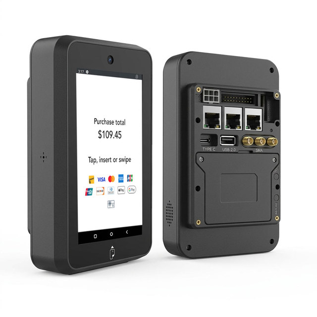All-in-One Android Terminal Compact Design Large Color Touch Screen MDB Unattended POS Payment Terminal CM30
