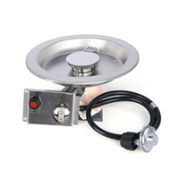 Kit de brûleur de foyer carré au style unique, chauffage extérieur au gaz pour patio