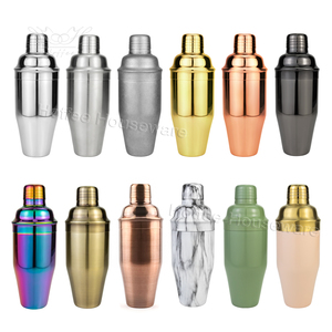 व्यक्तिगत कस्टम लोगो 700 मिलीलीटर हेवीवेट बिल्ट-इन-स्ट्रेनर बार कोबलर शेकर बारटेंडर कॉकटेल पेय - Product Image 6