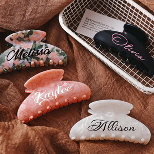 Pinzas de Pelo con Letras Personalizadas Uionen, Pinzas de Pelo con Alfabeto Personalizadas, Accesorios para el Cabello, Regalo para Damas de Honor de Festivales - Product Image 4
