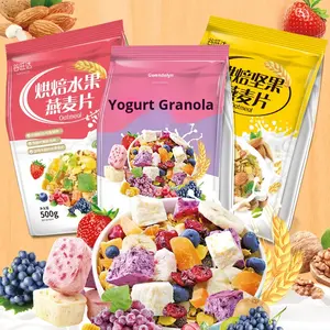 Céréales instantanées populaires sur Internet, flocons <span class=keywords><strong>d</strong></span>'<span class=keywords><strong>avoine</strong></span> séchés au four, fruits, noix mélangées, <span class=keywords><strong>500g</strong></span>, collations pour le petit-<span class=keywords><strong>d</strong></span>éjeuner, sac en gros, une seule pièce, livraison directe - Product Image 2