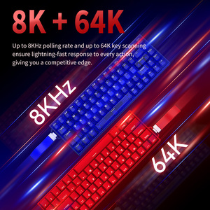 Từ Trắng pre-lubed có dây chơi game có thể sạc lại cơ khí RGB Ergonomic bàn phím - Product Image 4