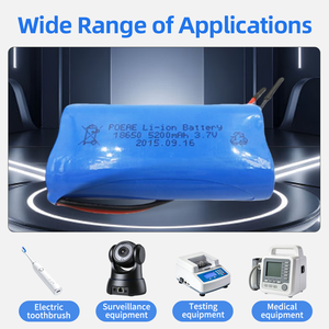 5200mAh 3.7V充電式18650 Li Ionバッテリーパックポータブルファン用大容量リチウムイオン電池 - Product Image 2