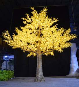 2023 nouvel arrivage 4m feuillage décoratif led or <span class=keywords><strong>Pachira</strong></span> arbres d'argent - Product Image 2