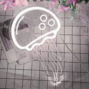 Décoration pour <span class=keywords><strong>aquarium</strong></span> et maison de plage : enseigne néon LED en forme de méduse, alimentée par USB, pour la décoration de maison de plage et d'<span class=keywords><strong>aquarium</strong></span> - Product Image 2