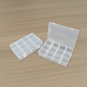 Transparent 12 Compartment Storage <b>Box</b> 22.8x15x5.3cm For <b>Tools</b> Electronics Parts Organization - Product Image 2
