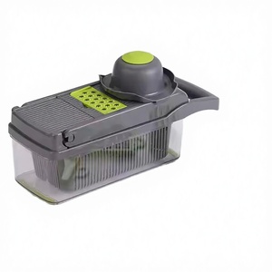 Cortador Manual de Frutas y Verduras de Plástico, Todo en Uno, 14 en 1, Picador de Alimentos, Accesorios de Cocina Duraderos - Product Image 3