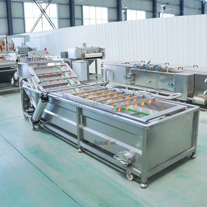 Ligne de machines automatiques de nettoyage de fruits de mer pour la lavage de laitues romaines, de moules et de poissons, à vendre - Product Image 4