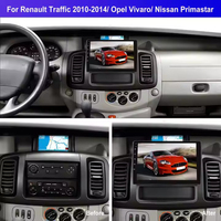 Autoradio Android 4G avec écran pour Renault Trafic 2010-2014 Opel Vivaro pour Nissan Primastar Navigation GPS Carplay Aide au recul