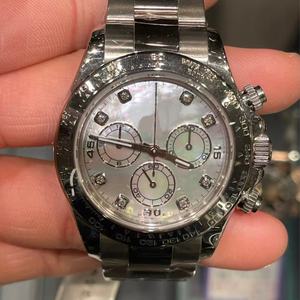 นาฬิกาแฟชั่นหรูหราสำหรับทุกเพศ นาฬิกาข้อมือเพชรหรูหรา สไตล์ธุรกิจที่สวมใส่สบาย สายหนัง นาฬิกาจักรกลสำหรับผู้ชาย - Product Image 4