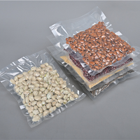 Lage minimale bestelhoeveelheid BPA-vrije Mylar vacuümzakken, hoge barrière, transparant, 3-zijdig verzegeld, plastic verpakkingszak voor gedroogd fruit, noten en snacks.