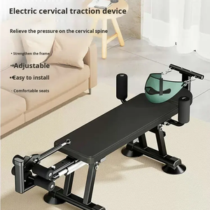 Appareil d'étirement électrique, banc d'entraînement pour les jambes incliné et plat, orthopédique, décompression cervicale et lombaire, lit de traction relaxant - Product Image 6