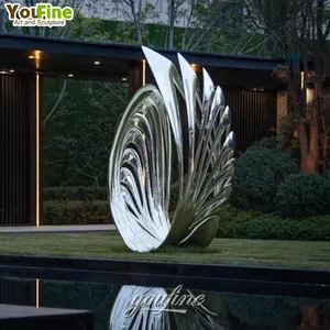 Outdoor House Decor Stainless Steel Ornamental Statue For Swimming Pool
