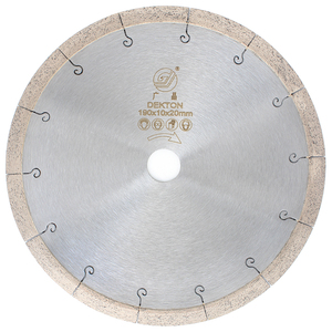 GJ lưỡi cưa kim cương 190mm Giao hàng nhanh, tiếng ồn thấp hot-báo Chí lưỡi cưa với j-groove móc liên tục cho gạch ceramic dekton - Product Image 2