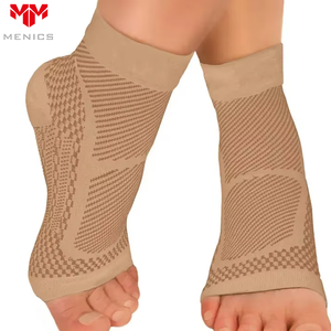 Meias de Suporte para Tornozelo e Planta Menics OEM/ODM, Meias Respiráveis com Proteção para o Calcanhar, Meias de Ajuste por Pressão para Vida Ativa - Product Image 1