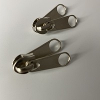 Tirettes de fermeture éclair double face en alliage de zinc, vente en gros d'usine, pour bagages, vêtements, tentes, différentes tailles # 3/ # 5 glissières en nylon en forme de trompe d'éléphant