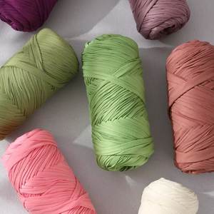 Hilo <span class=keywords><strong>de</strong></span> Tela Suave y Elástico Tipo Trapillo Grueso para Tejer a Mano DIY, Bolsos a Crochet y Labores <span class=keywords><strong>de</strong></span> Punto para Principiantes - Product Image 4