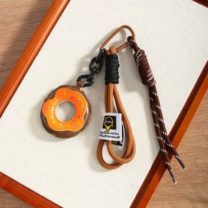 Hot Selling Women Fashion Bag Decorations Girls <b>Car</b> <b>Key</b> <b>Chain</b> Dessert Lovers Soft PU Leather Donuts Charms Coin Holder Keychain - Product Image 2