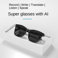 Lunettes de traduction IA HYUNDAI HY-C8 avec écouteurs, microphone, haut-parleur, chargement Type-C, interprétation simultanée 75 langues IA