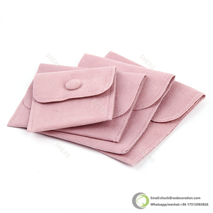 Bolsa de joyería Shero, bolsa de joyería de algodón con botón, sobre de microfibra, bolsa de embalaje de joyería, venta al por mayor - Product Image 2