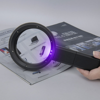 Loupe d'identification de collection de bijoux anciens RS New Handheld Reading Loupe 5X 10X 15X 8LED