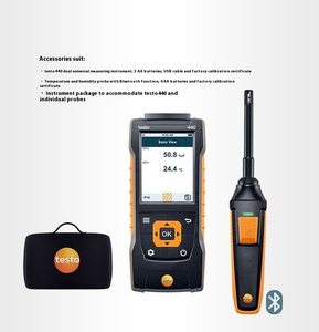 Medidor de Temperatura y Humedad Testo 440 de Alta Precisión |   Instrumentos de Medición Electrónicos Multifuncionales Industriales para Condensadores de Película - Product Image 2