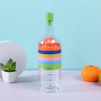 Presse-agrumes de cuisine manuel 8 en 1, pour jus d'orange, citron, avec tasse de mesure intégrée, mélangeur