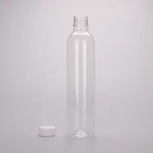 天然ペットボトル250ml 300ml 500mlジュース食品グレードPET素材プラスチックジュースボトルキャップ付き