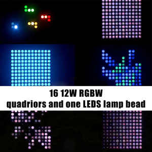AOPU 16 pièces 12W RGBW LED Matrix Light LED Pixel Stage Light pour concert DJ Disco Night <span class=keywords><strong>Club</strong></span> - Product Image 6