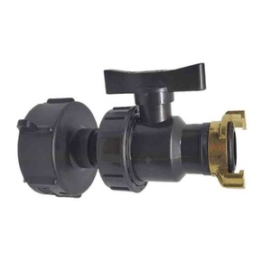 Raccord de robinet pour réservoir IBC S60X6, connecteur de tuyau IBC, robinet pour conteneurs de jardin, connecteur de vidange, raccord de valve IBC, robinet - Product Image 1