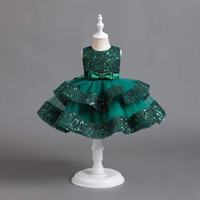 Robe de Noël pour Filles, Première Anniversaire de Bébé, Fête, Princesse, Robe de Baptême, Enfant, Paillettes, sans Manches, Tutu, Costume de Nouvel An