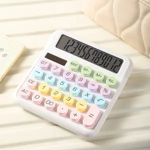 Kids Colorful Calculate Electronic Desktop Cute New Colorful Calculator Office Gift LCD Calculator With Fashion Mechanical Key