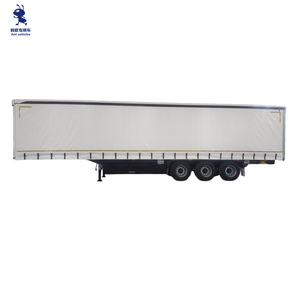 Boîte fermée Cargo PVC Bâche coulissante 45FT 40FT Rideau côté <span class=keywords><strong>semi</strong></span>-<span class=keywords><strong>remorque</strong></span> - Product Image 1