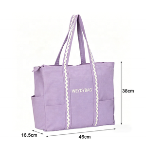 Custom Logo Casual Daily Shopper <strong>Tote</strong> <strong>Bag</strong> Large Capacity High Quality 100% Cotton Handbags Weekender Outdoor Beach <strong>Shopping</strong> <strong>Bag</strong> - Product Image 6