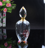 En gros Unique Forme Décorative Égyptien Doré Bouteilles De Parfum En Cristal Avec Boîte-Cadeau Pour Des Faveurs De Mariage