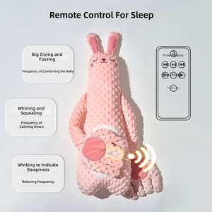 Oreiller de réconfort pour bébé, anti-sursaut, pour nouveau-né, pour le sommeil et le calme, avec fonction de caresse et de douceur - Product Image 4