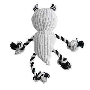 Halloween con chó đồ chơi thiết lập bí ngô ma thiết kế với vải to sợi và bông sợi dây thừng - Product Image 5
