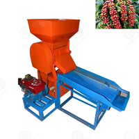 Décortiqueuse automatique de grains de café frais électrique/diesel/essence, marque RongSheng, 220V, capacité 600-800kg/h