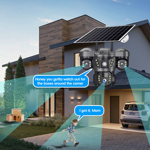 V380 Pro 4G mới 3 ống kính và 3 màn hình PTZ camera 6MP wifi an ninh CCTV IP ba ống kính mạng ba màn hình máy ảnh - Product Image 6