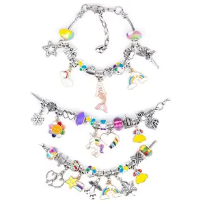 Pulseira fazendo kit Venda quente infantil criativa DIY artesanal pulseiras de cristal infantil brinquedos frisados artesanais