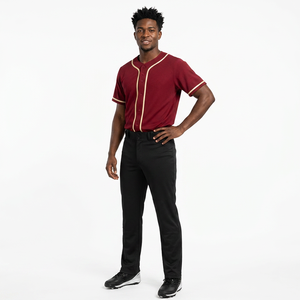 Uniforme de baseball pour adultes fabriqué au Pakistan, haute qualité, 100% polyester, personnalisé, respirant, séchage rapide, coupe régulière, toutes saisons - Product Image 3