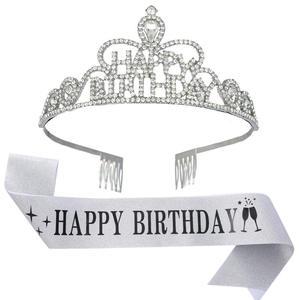 Diadema <span class=keywords><strong>de</strong></span> corona para fiesta <span class=keywords><strong>de</strong></span> <span class=keywords><strong>cumpleaños</strong></span>, tocado <span class=keywords><strong>de</strong></span> cristal, accesorio para el cabello, cinta <span class=keywords><strong>de</strong></span> <span class=keywords><strong>tela</strong></span> <span class=keywords><strong>de</strong></span> cebolla dorada, corona <span class=keywords><strong>de</strong></span> <span class=keywords><strong>cumpleaños</strong></span> - Product Image 3