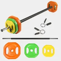Équipement de fitness à domicile Body Barbell Pump Set avec barre creuse chromée