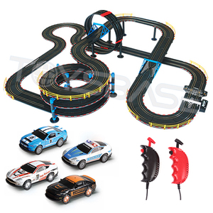 <span class=keywords><strong>Pista</strong></span> Elettrica per Auto Slot in Scala 1:43 con Controllo a Filo Fai-da-Te, Giocattolo da Corsa 1:32 - Product Image 1