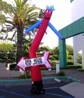 Structure gonflable publicitaire de haute qualité de 3 m à une seule jambe pour Air Dancers, fabriquée par des grossistes