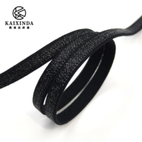 Bande élastique en nylon argenté brillant de 6 mm, style été tendance, haute élasticité, acceptant la personnalisation de la couleur et de la largeur, pour bretelles de soutien-gorge et sous-vêtements
