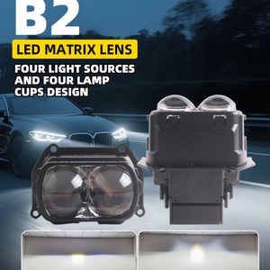 ไฟหน้า LED Sanvi B2 68w แบบ Matrix Lens ดีไซน์สี่หลอด โมดูล 5500k เลนส์โปรเจคเตอร์สำหรับรถยนต์ อุปกรณ์เสริม - Product Image 2