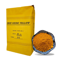 Pigment inorganique en poudre jaune d'oxyde de fer Fe2O3 pour revêtement, colorant pour béton, ciment, briques colorées et mélange de couleurs