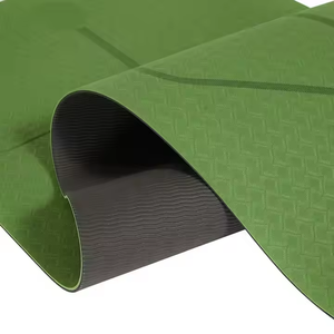 Esterilla de Yoga gruesa ecológica, superficie antideslizante, sistema de alineación corporal, amortiguación óptima certificada, logotipo personalizable - Product Image 6