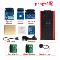 Programmateur transfrontalier Iprog+ Pro V87 prend en charge l'IMMO/la correction du kilométrage/le calibrage des airbags, compatible OLIVER, noir